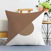 Простая декоративная наволочка с принтом для спальни, гостиной, квадратная подушка, наволочка