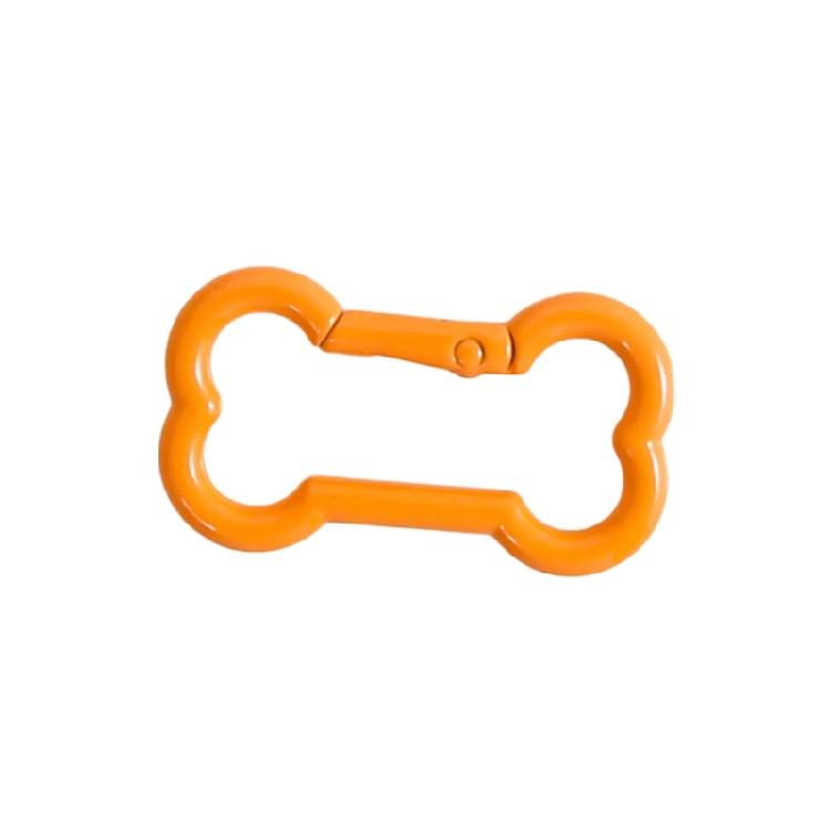 Брелок-брелок из цинкового сплава в форме кости Декорация Пружинный замок Доступен в 6 игривых цветовых вариантах