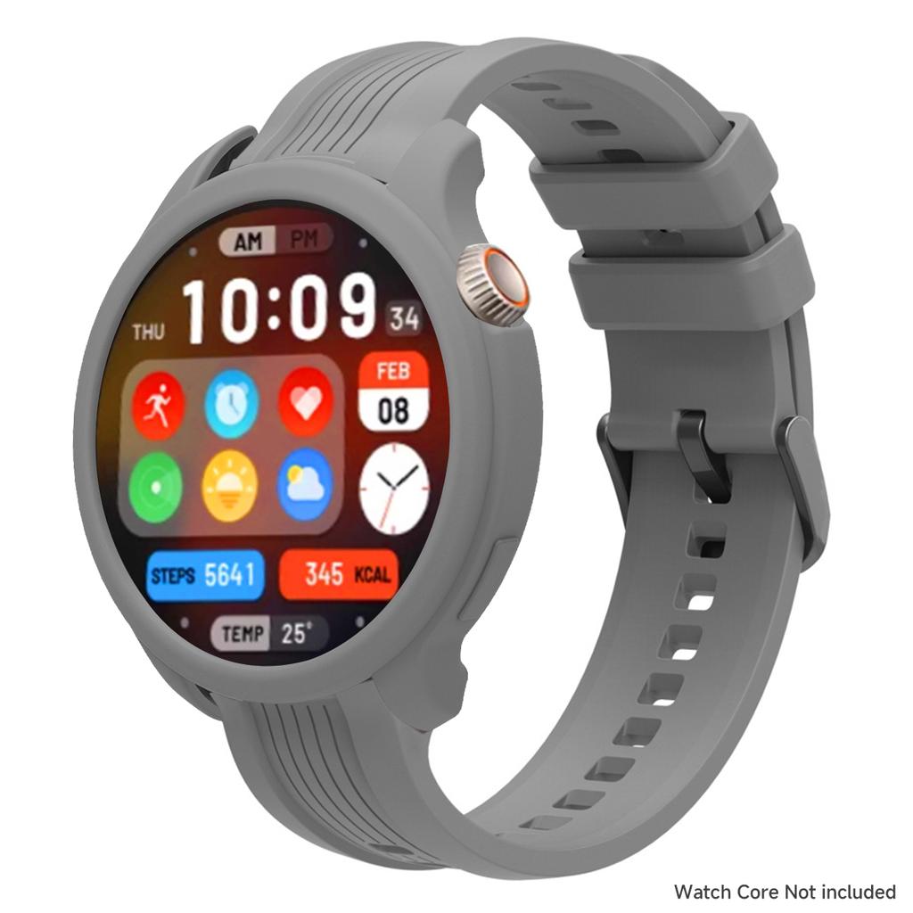 Силиконовый Ремешок+Чехол Для Amazfit Balance Регулируемый Спортивный Браслет Умные Часы Защита От Падений Царапин Браслет Набор Чехлов Для Часов Аксессуары