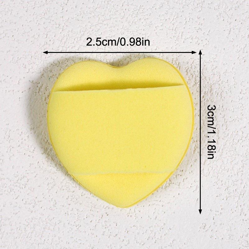 20 шт. Мини-подушечки в форме сердца, пуховка для пудры с воздушной подушкой, без латекса, смешанная губка и косметическая пуховка используются для жидкой основы