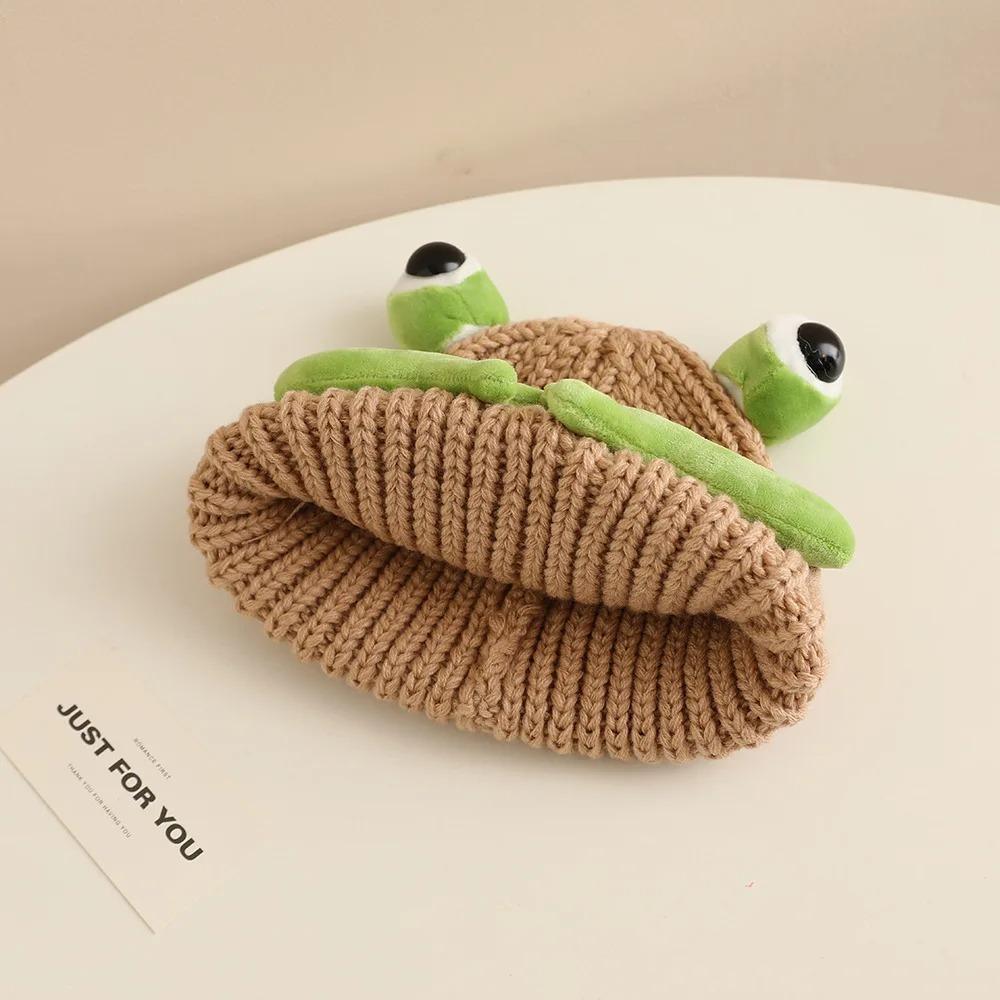 Thickened Warm Knitted Hats Windproof Ear Protection Hats Pullover Princess Cap Autumn Winter