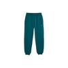 Mmq Sweatpants Logo Print Mid Waist Cuffed Casual Pants Unisex Bottoms Peacock-Green 620821-43