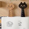 Practical Household Cartoon Cat Cute Wooden Straight Ruler Sewing Ruler Drawing Ruler Student Tools