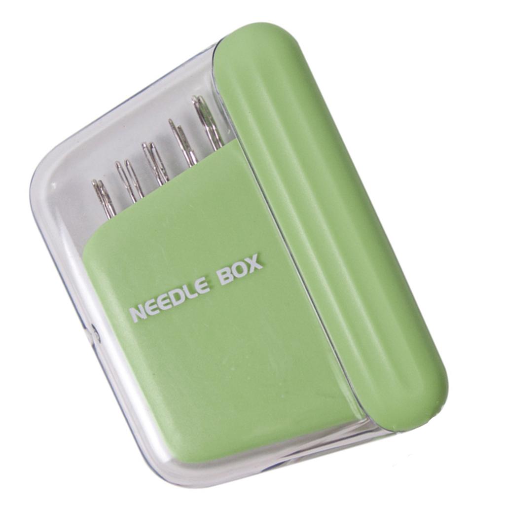 Набор из 10 ручных швейных игл с магнитным держателем для игл, коробкой для хранения и нитевдевателем для шитья, квилтинга, рукоделия