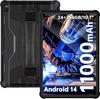 Oukitel Планшет RT9 Android 14 10,1 дюйма 24 ГБ ОЗУ + 256 ГБ ПЗУ 11000 мАч 16 МП Камера WiFi BT5.0 Type-C NFC