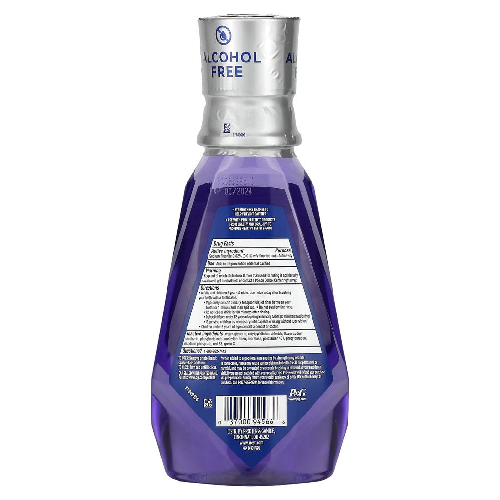Crest Pro Health Premium, ополаскиватель для полости рта для ухода за эмалью, содержит фторид, без спирта, 16,9 жидких унций (500 мл)