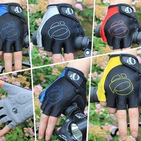 1 Pair Gel Half Finger Cycling Gloves Road Bike Workout Gloves for Men and Women