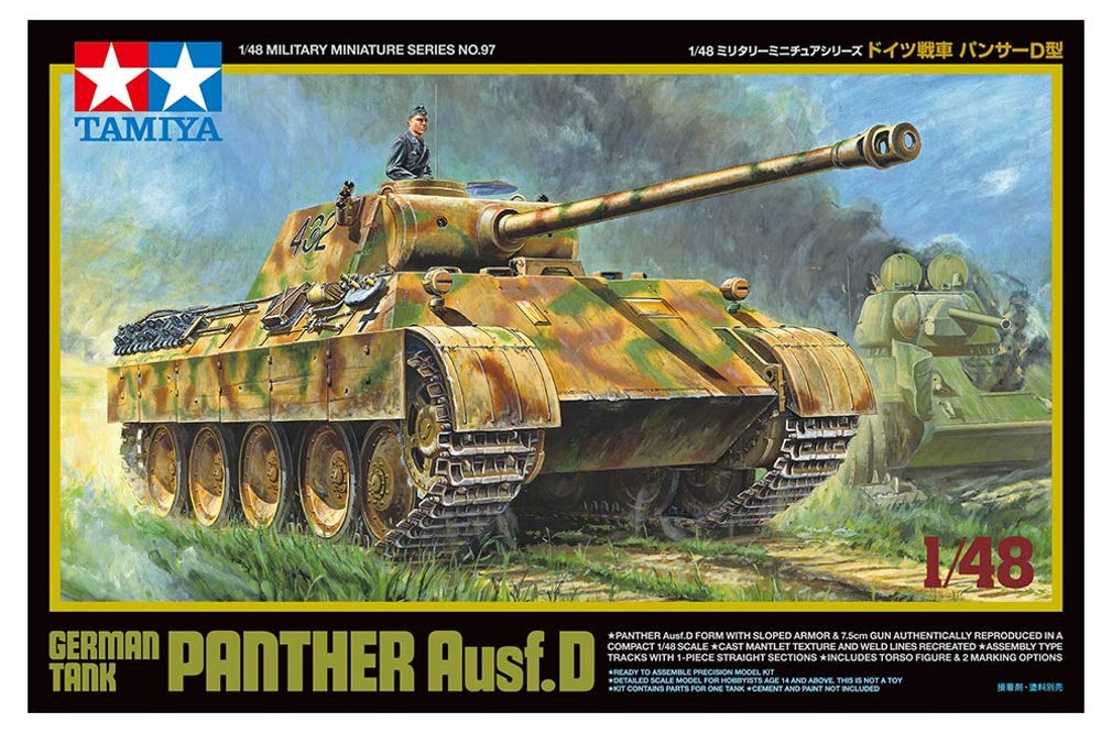 Tamiya Military Miniature Series German Army Panther D Type Plastic Model 32597 1/48 No.97