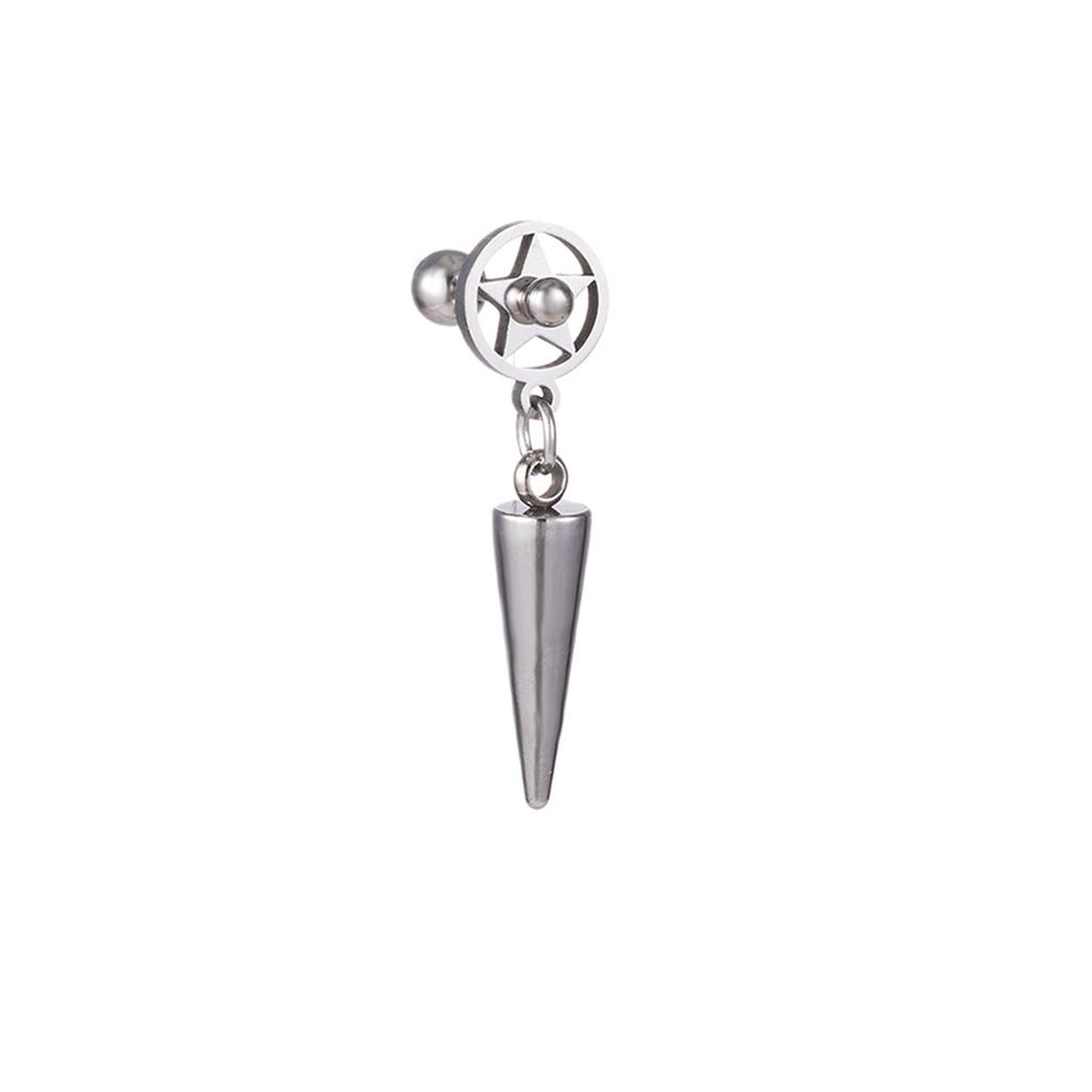 1Pcs Stainless steel conical pendant simple earrings stainless steel ear studs