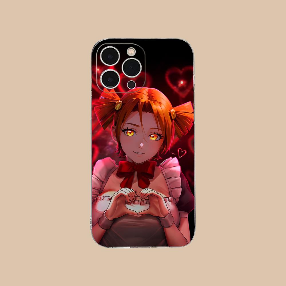 Вечное Лето Алиса Прозрачный ТПУ Чехол для Мобильного Телефона для iPhone 17 16 15 14 13 12 11 X XR XS Air Pro Max Plus Mini Цветной Чехол