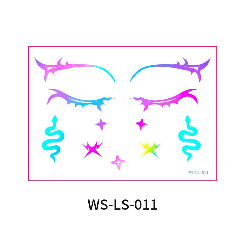 Европейско-американский трансграничный музыкальный фестиваль - Лазерные наклейки для подводки глаз - Водонепроницаемые и стойкие одноразовые татуировки