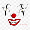 Clown Makeup Evil Clown It Iron On Heat Transfer Printing Vinyl Patches Sticker for Clothes DIY Appliques Washable Patches
