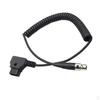 Male To Four Pin Mini XLR Female Adapter Power Cable For Camera Monitor