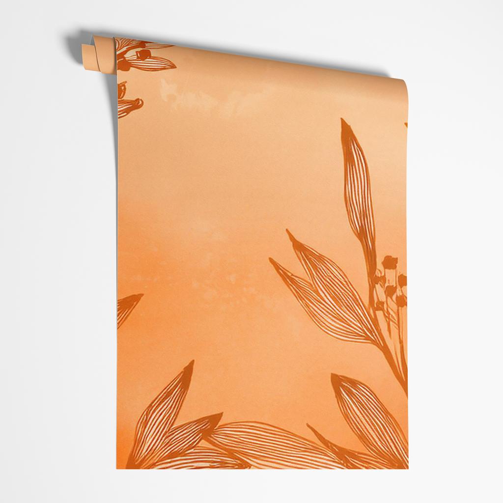 Обои Растения Абстракция Оранжевый