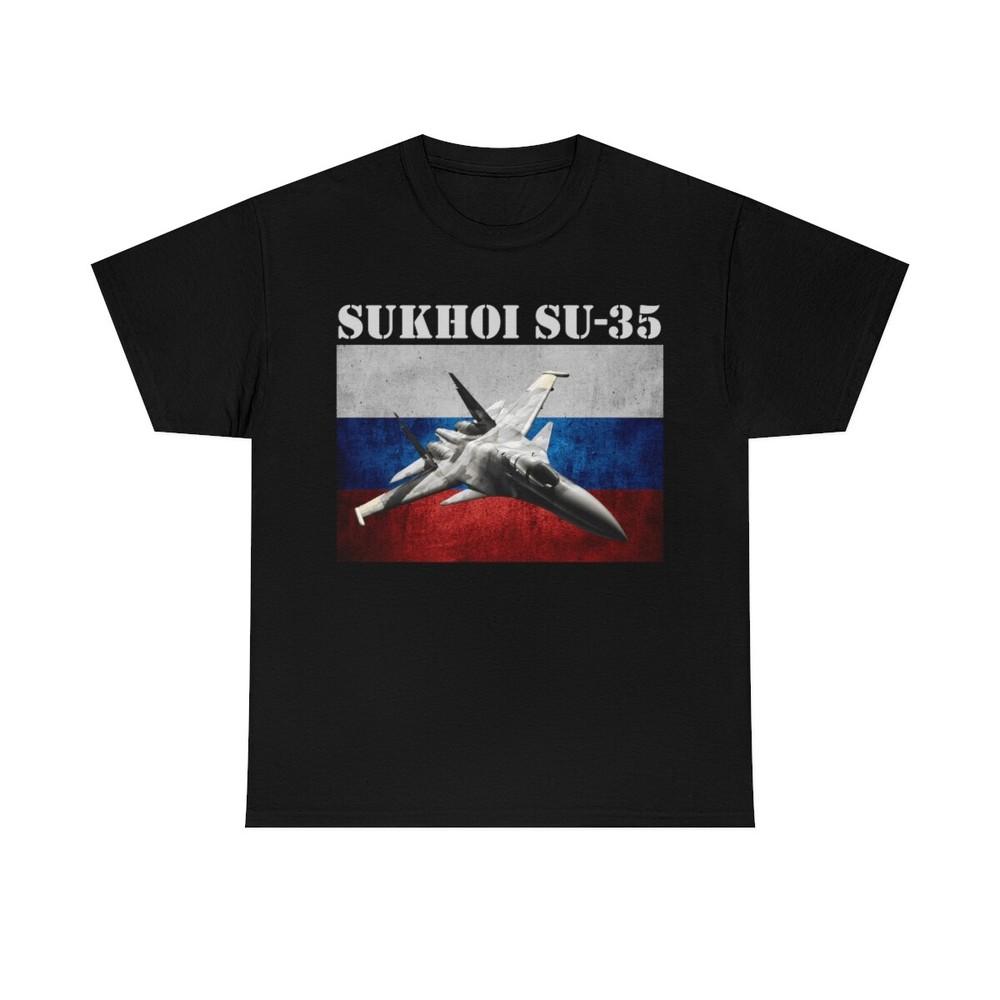Sukhoi Su-35 Russia Aircraft Shirt ,USSR Russian Air Force T-shirt All Sizes Unisex T-Shirt