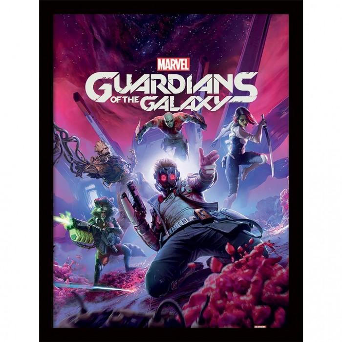 Guardians Of The Galaxy Постер в рамке Gamerverse