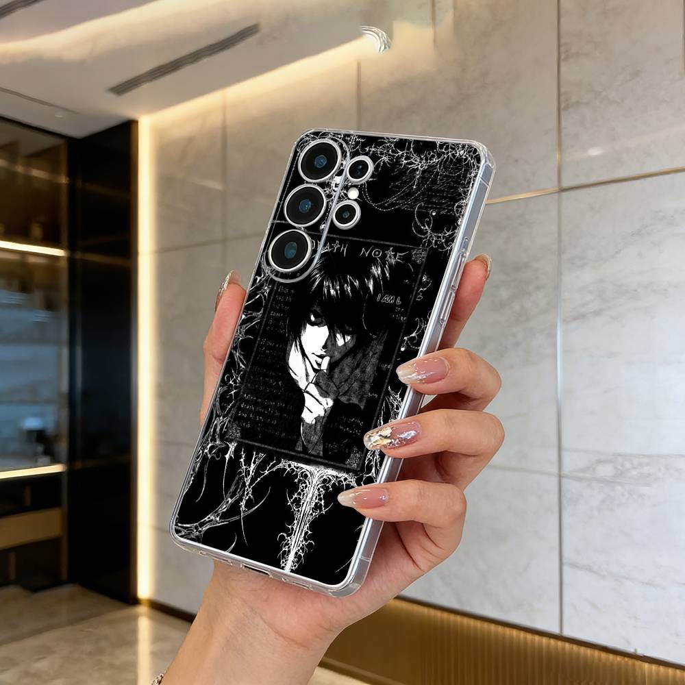 D-Death- Note- Классический аниме Прозрачный Мягкий Силиконовый Чехол для Телефона для Samsung S25, S24, S21, S22, S23, S30, Ultra, S20, Plus