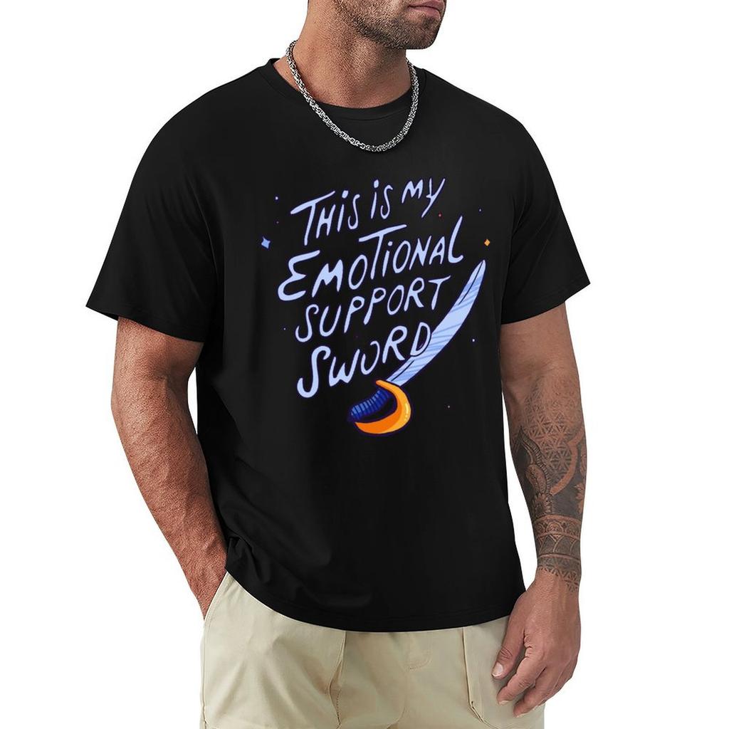 Emotional Support Sword Tshirt Performance Workout Short Sleeve Tee