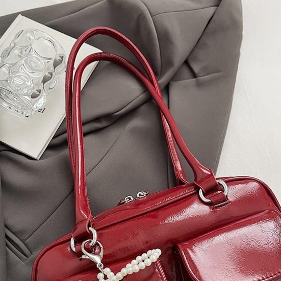 Женская сумка-хобо, сумка через плечо с верхней ручкой, из искусственной кожи, ретро-сумка, сумка через плечо для повседневного использования, поездок на работу, путешествий, свиданий