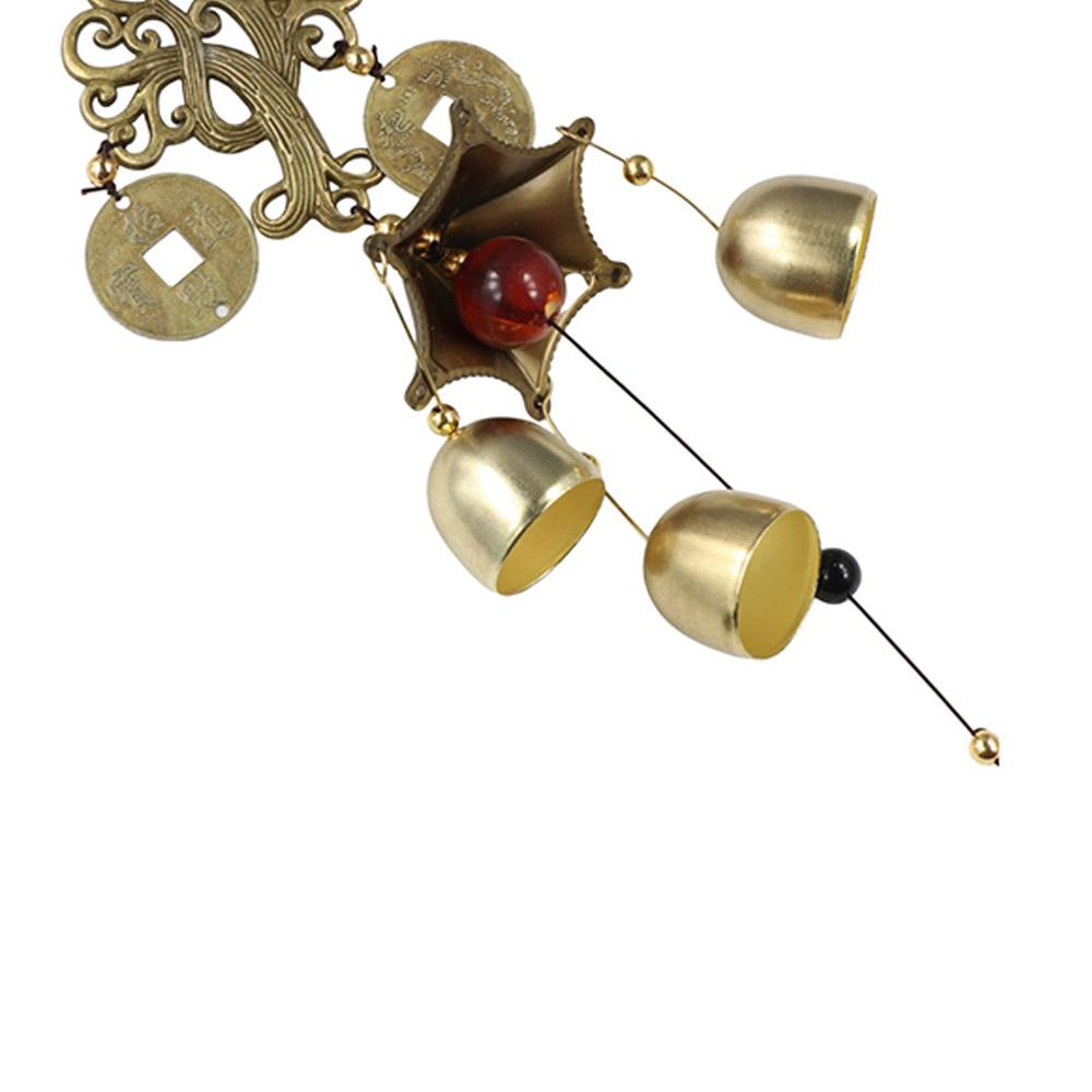 Realistic Metal Money Tree Bell Fortunate Fortune Tree Wind Chimes Bell Courtyard