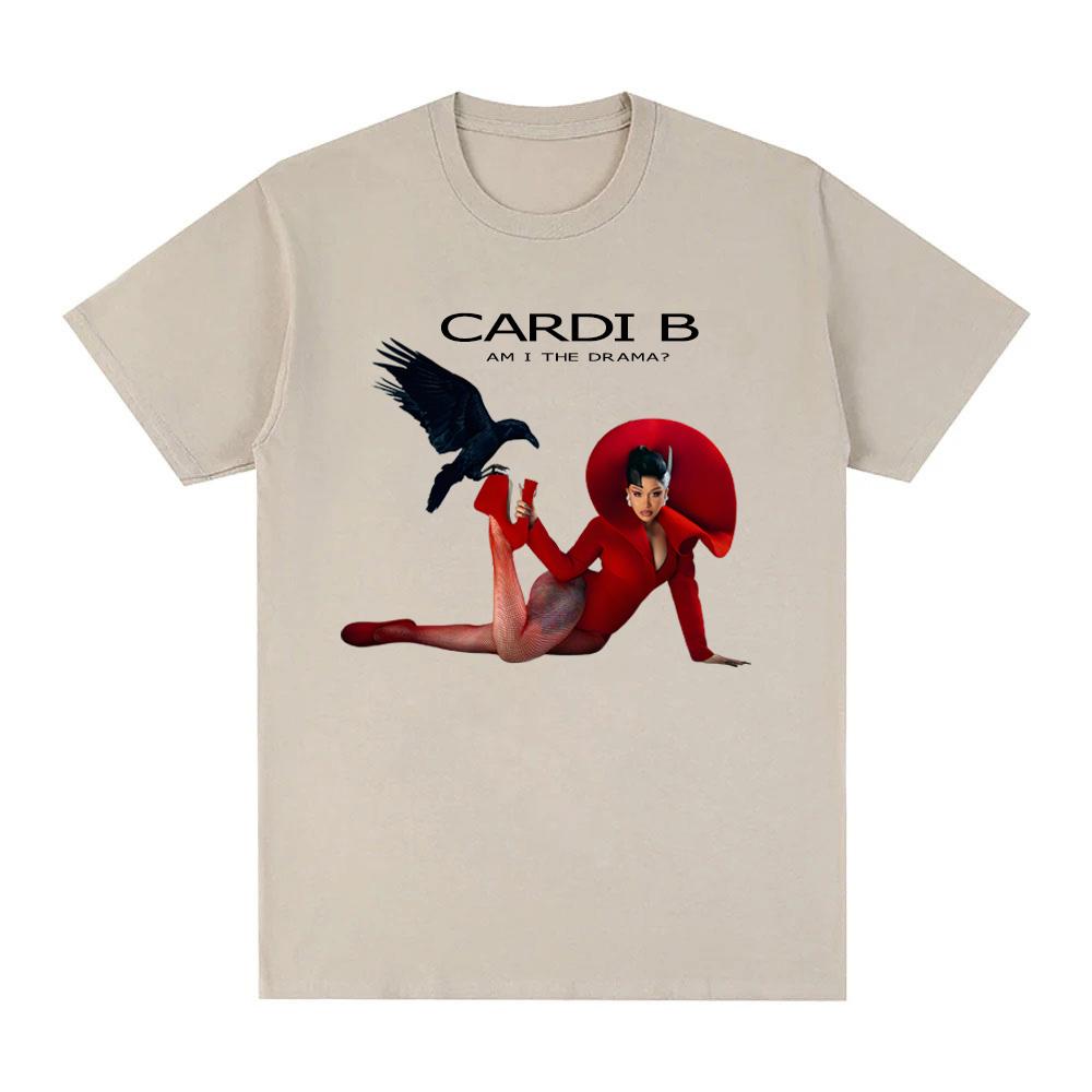 Cardi B-Am I the Drama T-Shirt Funko Pop Harajuku GothicTee-shirt Short Sleeve Women/men Casual 100%cottonTshirt Round Neck Tees