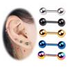 Body Jewelry Titanium Steel 1Pair Piercing Small Ball Unisex Ear Bone Screws Medical Stud Earring Nail Lip Small Earrings  Handmade