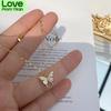 Butterfly Double Necklace Ladies Simple Design Niche Temperament Necklace Popular Alloy Version Clavicle Necklace