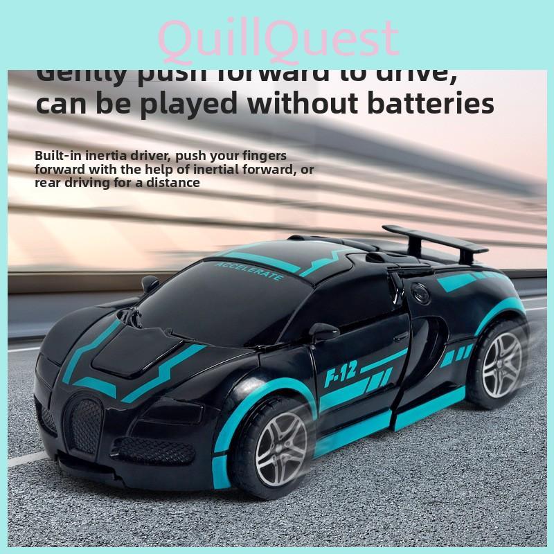 Childrens Inertia Transforming Car Toy With Onebutton Morphing For Boys And Developmental Play