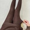 Fashionable Jacquard Knitted Stockings High-elastic Basic Pantyhose Thermal Leggings  Daily Wear