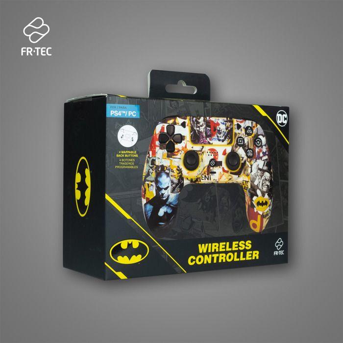 Игровой контроллер - FRTEC - BATMAN - Bluetooth - RGB светодиодная подсветка - Совместим с ПК и PS4