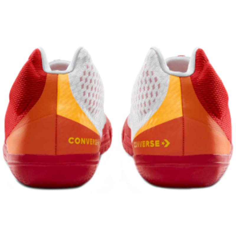 Converse All Star BB Evo Тканевые Низкие Практичные Баскетбольные Кроссовки Унисекс Красно-белые