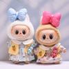 Милый стиль животных Сидящий Labubu Время Ткани 17см Плюшевые Куклы Одежда Хлопковые Аксессуары для Кукол