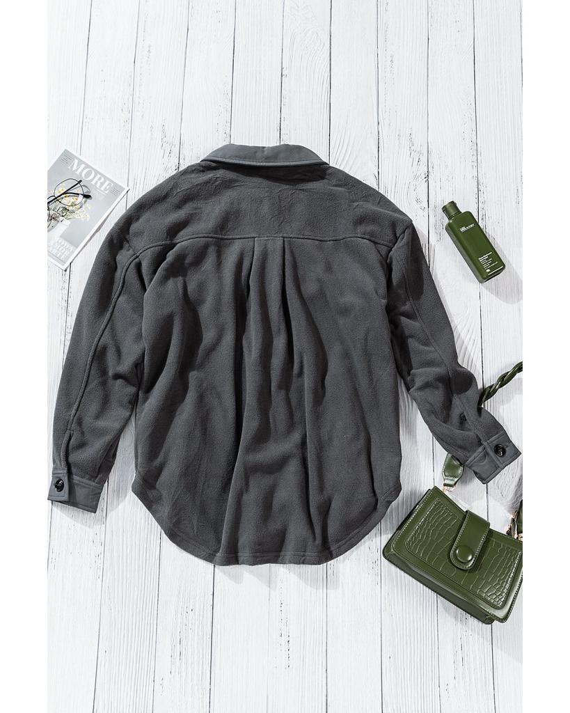 Azura Exchange Buttoned Shirt Jacket