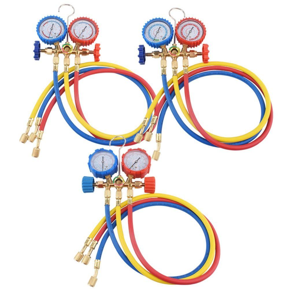 3 Way R410A Manifold Gauge Set  for R410a R22 R134a R404a Refrigerant