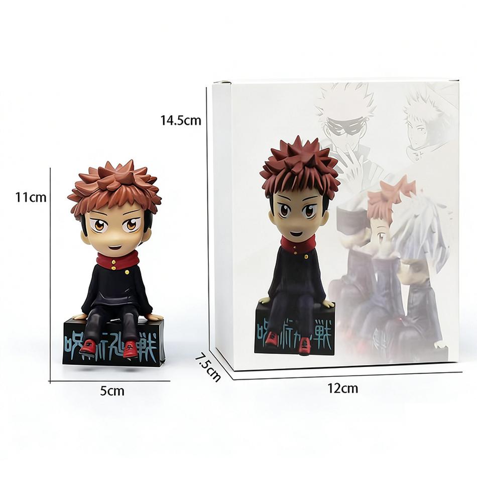 11 см Аниме Фигурка Jujutsu Kaisen Серия Чиби Сидящие Сатору Годжо/Гето Сугуру Фигурка Действия Фушигуро Тодзи/Оккоцу Юта Фигурка