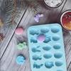 1Pc 18 Cavity Easter Silicone Mold Rabbit Colored Egg Chocolate Cake Mold Holiday Decoration Baking Tools Manual Soap Mould