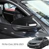 Накладка на боковое зеркало в стиле "рог", крышка зеркала заднего вида для Honda Civic 10-го поколения, аксессуары для экстерьера 2016 2017 2018 2019 2020 2021