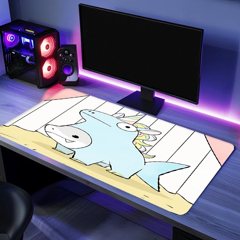 Jeff the Land Shark1 Mouse Pad - Non-Slip Rubber Base, Smooth Surface for Work,Gaming,Office,And Home Use, Desk Mouse Pad