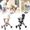 Four Collapsible Wheeled Baby Stroller Lightweight Foldable Seat Convertible