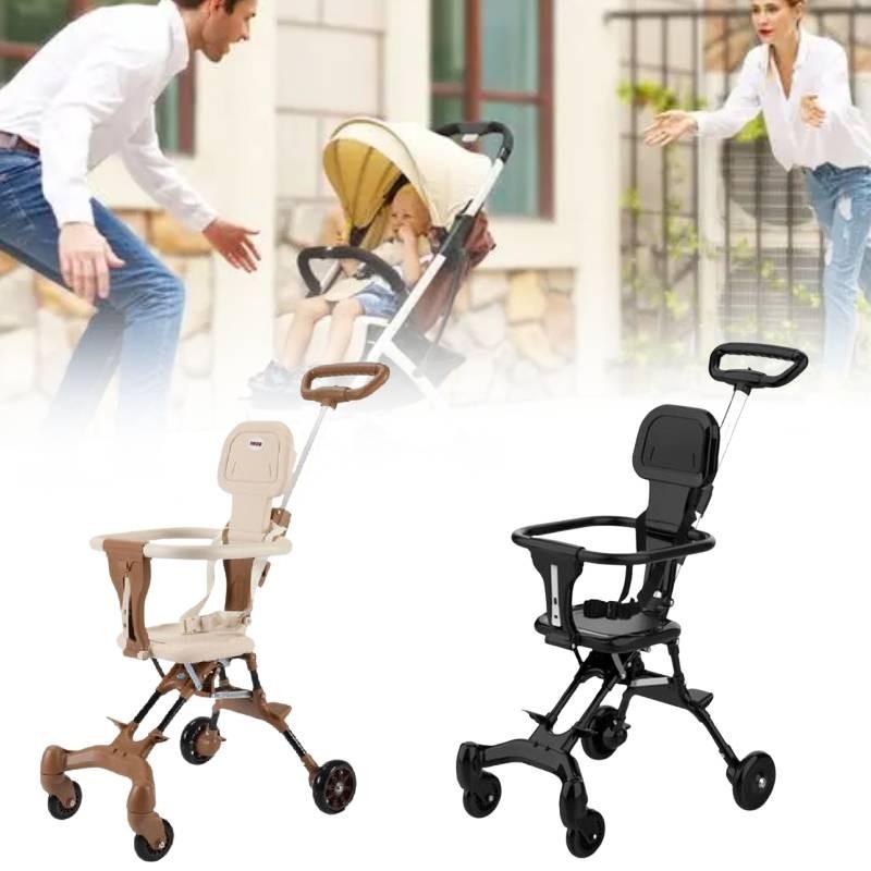 Детская коляска с высокой посадкой Легкая рама из алюминиевого сплава с безопасной конструкцией
