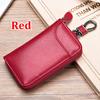 Genuine Leather KeyChain Unisex Key Bag Multifunction Organizer Wallet Holder Smart Housekeeper Car Small Key Case Zipper Keys Pouch AVE