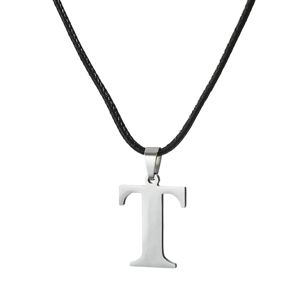 Новое ожерелье с инициалами от А до Я из нержавеющей стали, 26 английских букв, для мужчин и женщин, персонализированные ювелирные изделия, подарки