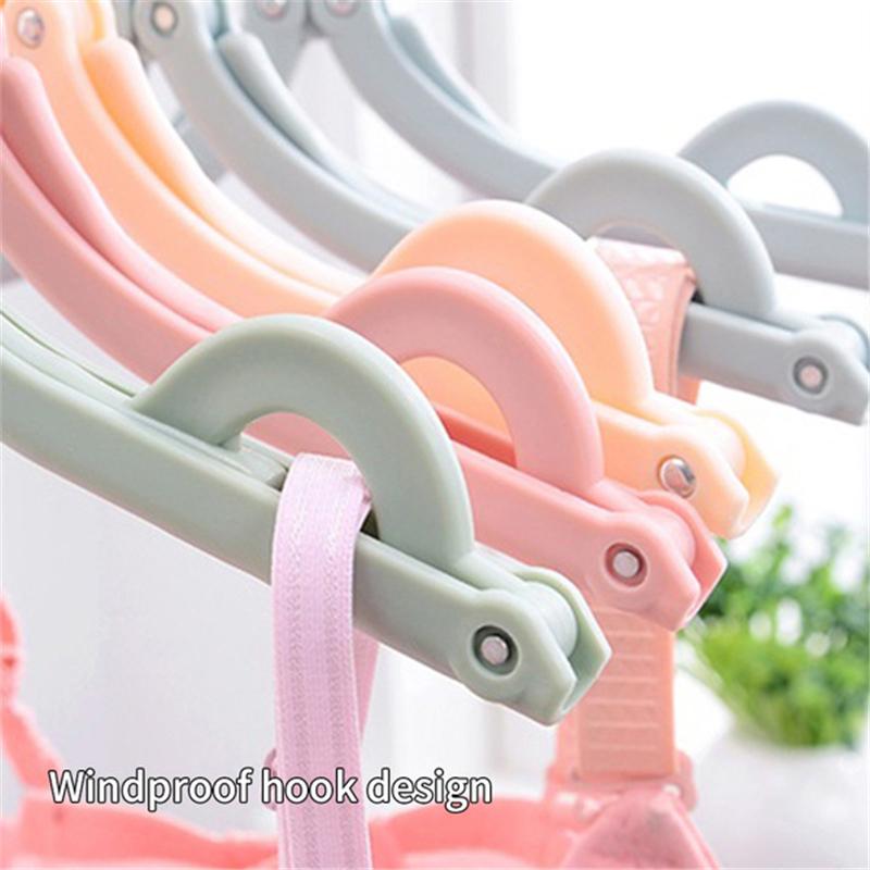 Fashion Creative Travel Portable Foldable Clothes Hanger for Outdoor Travel Simple Clothes Hanger