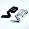 3D ABS  Black Chrome Car Rear Trunk Fender Side Emblem Badge V8 Sticker For VW Toyota Honda Jeep Land Rover Car Acceesories ALP1