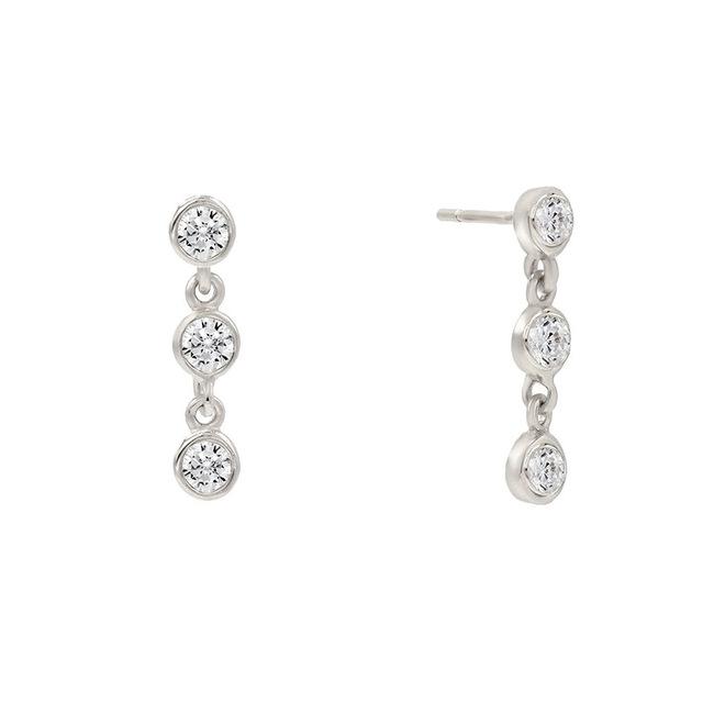 925 Sterling Silver Style Crystal Zircon Piercing Cartilage Stud Earrings for Women Ladies Earings Jewelry Pendientes