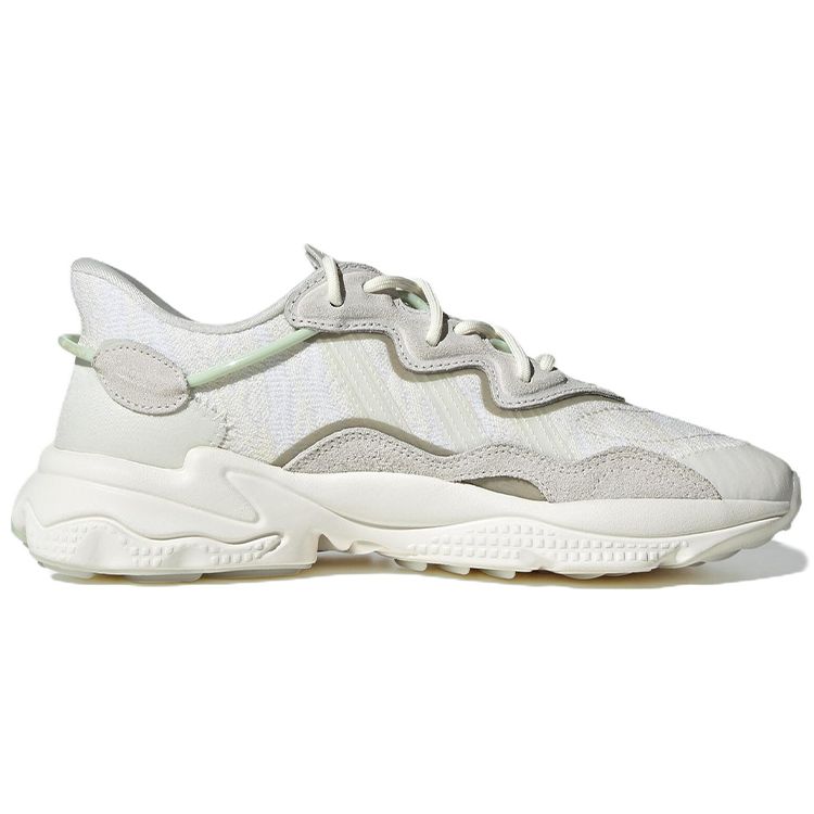 adidas Ozweego Chalk белые женские кроссовки салатово-зеленые GW9749