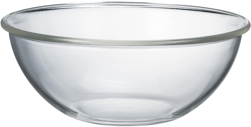 Hario Heat-resistant Glass Shallow Bowl 2500ml BUONO Kitchen Multi Bowl Clear Made In Japan MXPA-250-BK