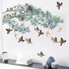 Chinese Ink Painting Bamboo Birds Wall Stickers for Living Room Bedroom Sofa Background Decor Vinyl Wall Decals Home Decor