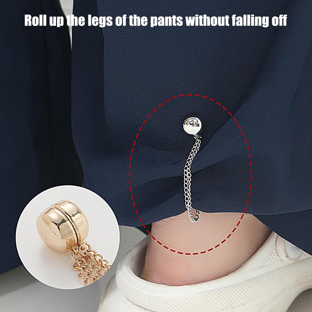 Hot 4PCS Magnetic Clothing Clips Multi-Function Magnetic Strength Buttons Clips Pinless Brooch Clips for Women Clothes Cardigans