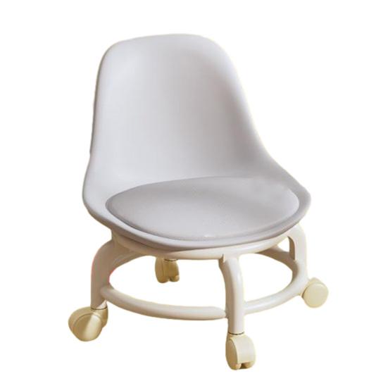 Низкий табурет Yousheng на роликах со спинкой, вращающиеся на 360 градусов колеса, искусственной кожей, подушка, роликовое сиденье, прочный вращающийся мини-стул, табурет для сидения